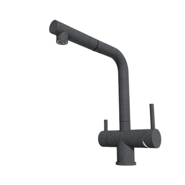 Смеситель для кухни Emar Quartz ЕСВ 7017 антрацит