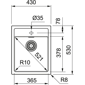 Мойка кухонная Franke Smart Sirius SID 610-40 снежно-белая