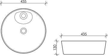Накладная раковина Ceramicanova Element CN6014