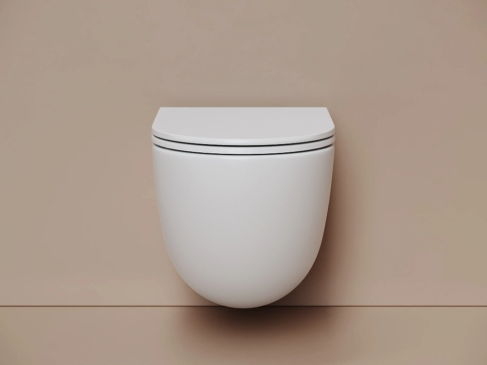 Унитаз подвесной Ceramicanova Vogue CN4008TMW белый матовый Sancos — официальный сайт