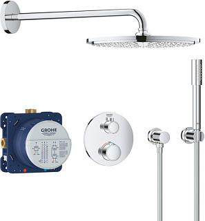 Душевой комплект Grohe Grohtherm 34731000, С ВНУТРЕННЕЙ ЧАСТЬЮ, с термостатом