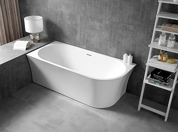 Акриловая ванна Abber 150x80 см, левая, AB9257-1.5 L