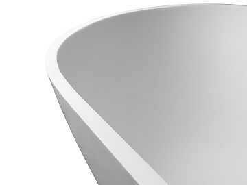 Ванна из искусственного камня Uni-Flo Oval 175x76 см, отдельностоящая белая матовая