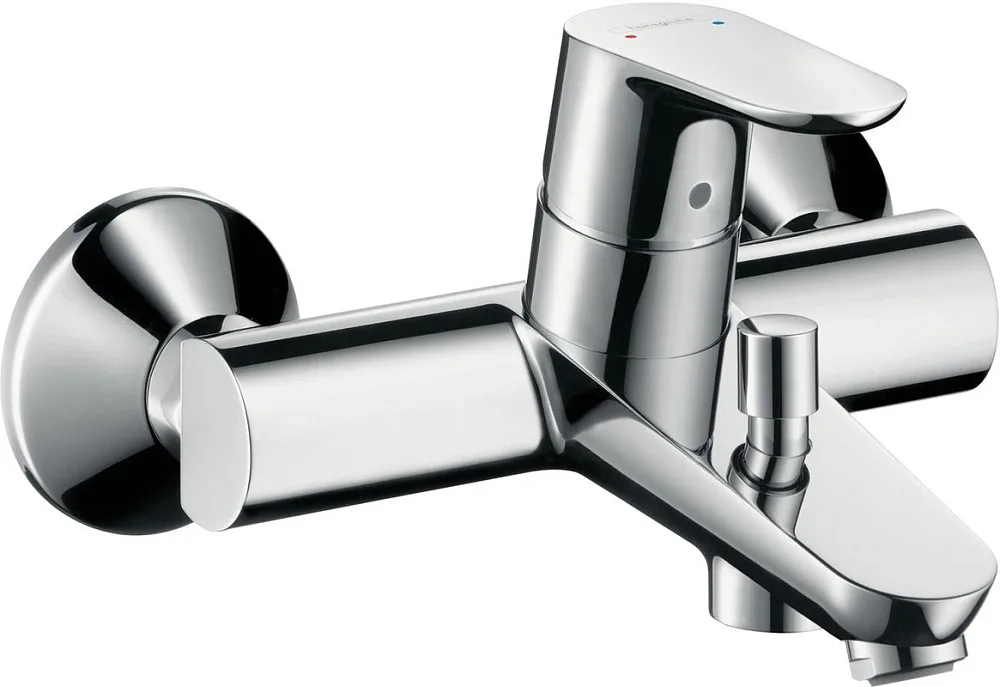 Смеситель для ванны с душем Hansgrohe Focus E2 31940000, + Душевой гарнитур Hansgrohe Crometta 100 M Sancos — официальный сайт