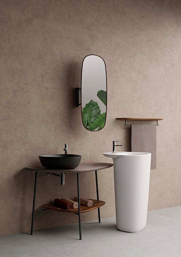 Накладная раковина VitrA Plural 7812B483-0016 матовая чёрная