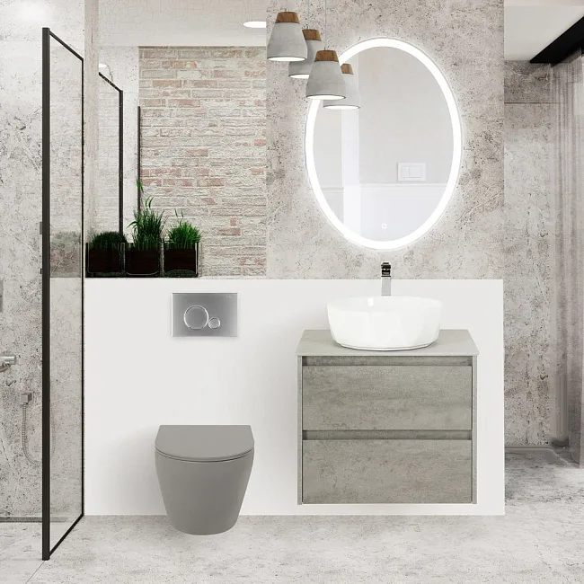 Крышка-сиденье BelBagno Colorato BB062SC-GR матовая серая Sancos — Оригинал