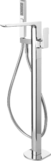 Напольный смеситель для ванны с душем Allen Brau Infinity 5.21009-00, С ВНУТРЕННЕЙ ЧАСТЬЮ, хром