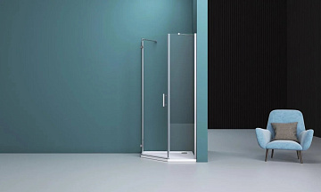 Душевой уголок BelBagno Kraft P-1-100-C-Cr L