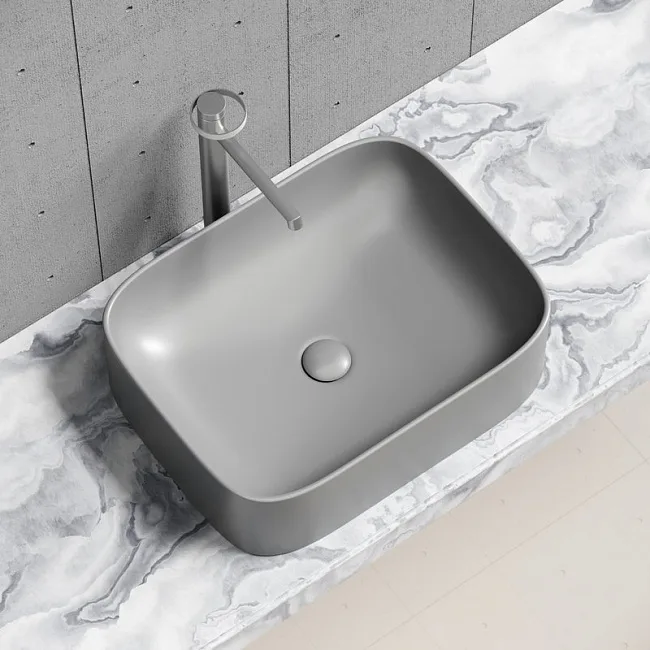 Накладная раковина Ceramicanova Element CN6052MH антрацит матовая Sancos — Оригинал