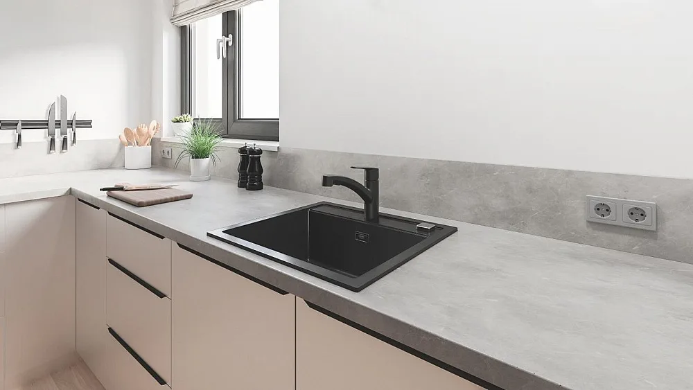 Смеситель для кухни Grohe Start 303072431 матовый черный Sancos — официальный сайт