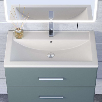 Мебельная раковина Uperwood Foster Quartz 291030036 80 см, матовая белая, жасмин
