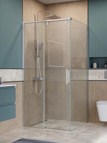 Душевой уголок BelBagno Soft Close-1 A-1-100-C-Cr профиль хром
