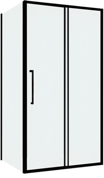 Душевой уголок Abber Schwarzer Diamant AG30180BH-S60B 180x60, профиль черный,  стекло прозрачное