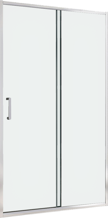 Душевая дверь в нишу Abber Schwarzer Diamant AG301205 120 см, профиль хром, стекло прозрачное