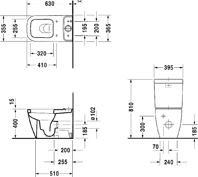 Бачок для унитаза Duravit Happy D.2 0934100005 Sancos — Оригинал