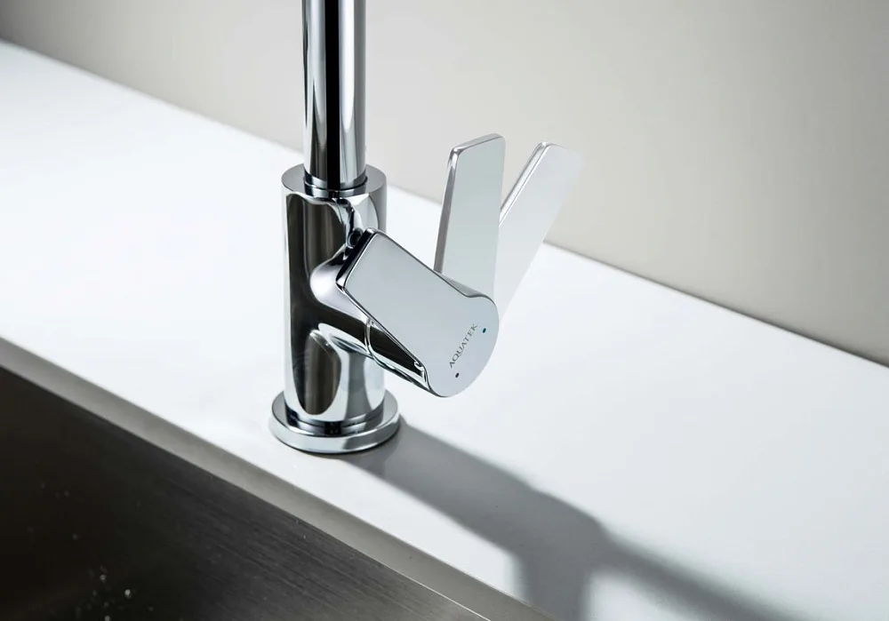 Смеситель для кухни AQUATEK Лугано AQ1781CR, хром Sancos — официальный сайт