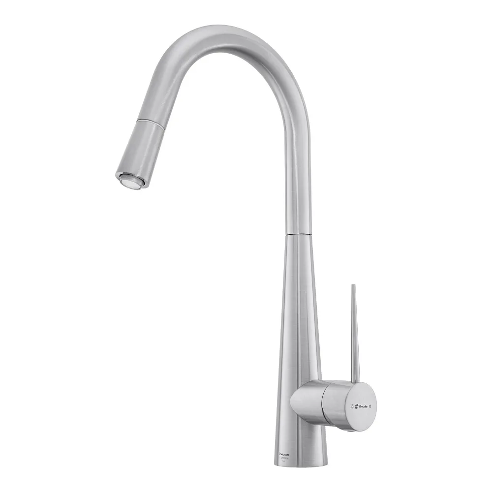 Смеситель для кухни Shouder Iten 0300605 с гибким изливом, хром Sancos — официальный сайт