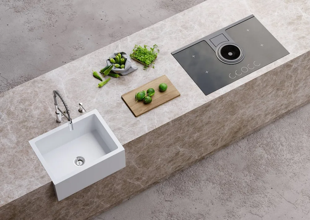 Мойка кухонная Omoikiri Mikura 61-WH белая Sancos — официальный сайт