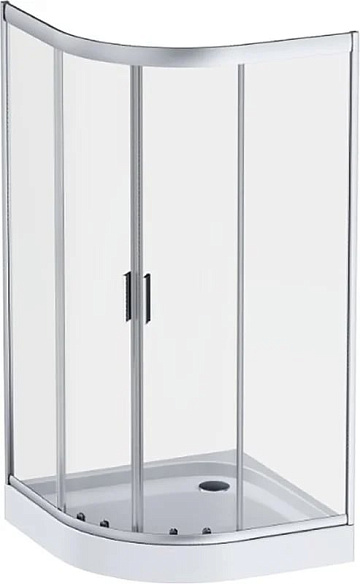 Душевой уголок AM.PM Gem W90UG-401-100MT 100x100, профиль матовый хром
