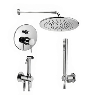 Комплект для ванной Paffoni Light KITZLIG015CR С ВНУТРЕННЕЙ ЧАСТЬЮ, хром