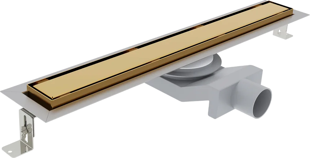 Душевой трап (лоток) Plumberia Selection PST In-Tile 60 см, золото 24К Sancos — официальный сайт