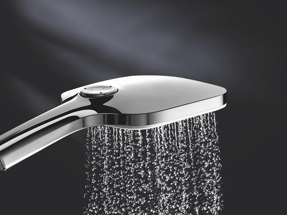 Душевая лейка Grohe Rainshower SmartActive 26551LS0 белая луна Sancos — официальный сайт