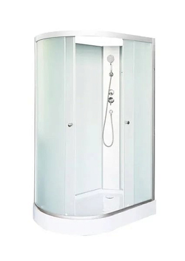 Душевая кабина DTO LM902RN 120х80, без крыши, профиль хром, стекло матовое