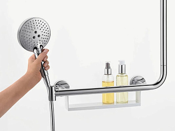 Душевая штанга Hansgrohe Unica 26404400 110 см, белый, хром