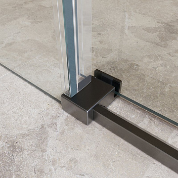 Душевой уголок BelBagno Soft Close-2 AH-1-130/90-C-GM профиль оружейная сталь