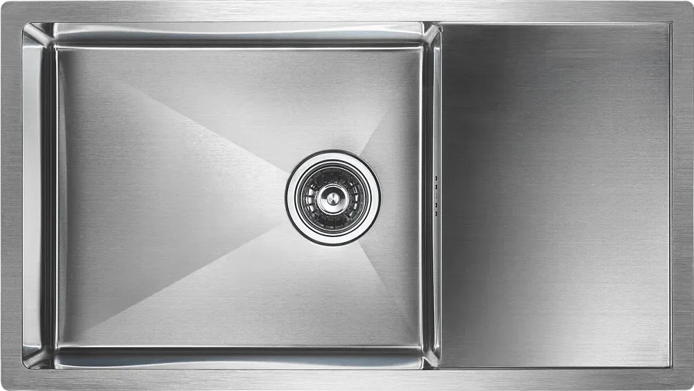 Мойка кухонная Paulmark Gerberg PM217844-BS брашированная нержавеющая сталь Sancos — официальный сайт