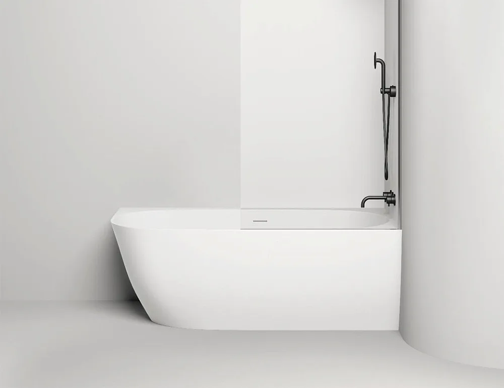 Ванна из искусственного камня Salini Sofia Corner R 170x85 см, угловая, правая, пристенная, матовая  Sancos — официальный сайт
