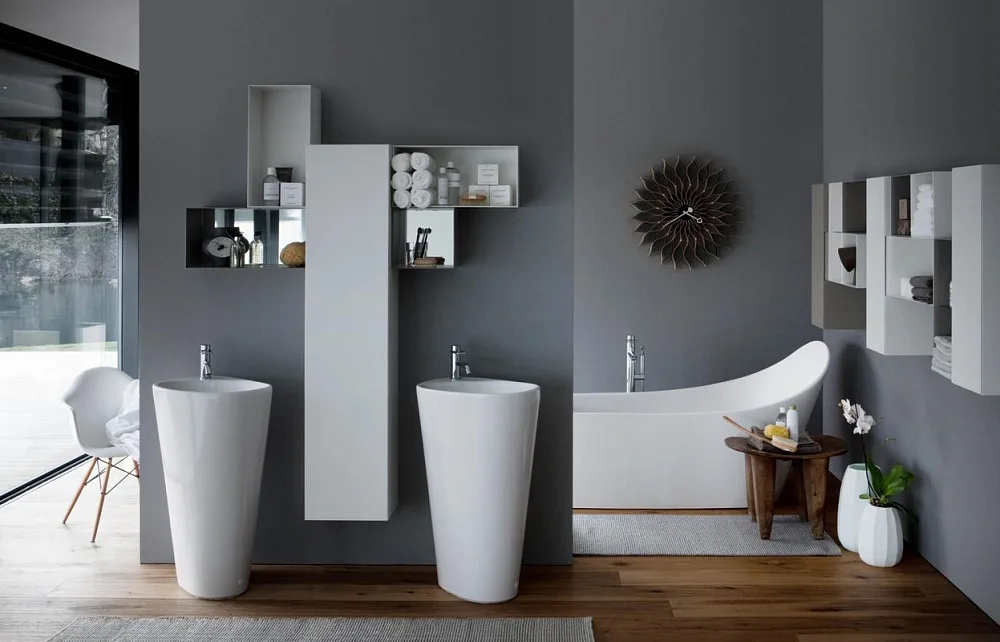 Раковина Laufen Palomba 8.1180.4.000.104.1 напольная Sancos — официальный сайт