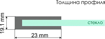 Душевая дверь в нишу Wasserkraft Dill 61S31 140 см, профиль матовый черный, стекло прозрачное