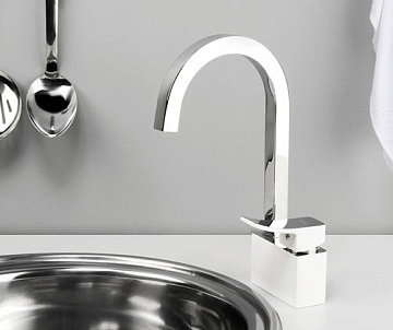 Смеситель для кухни Wasserkraft Aller 1067WHITE