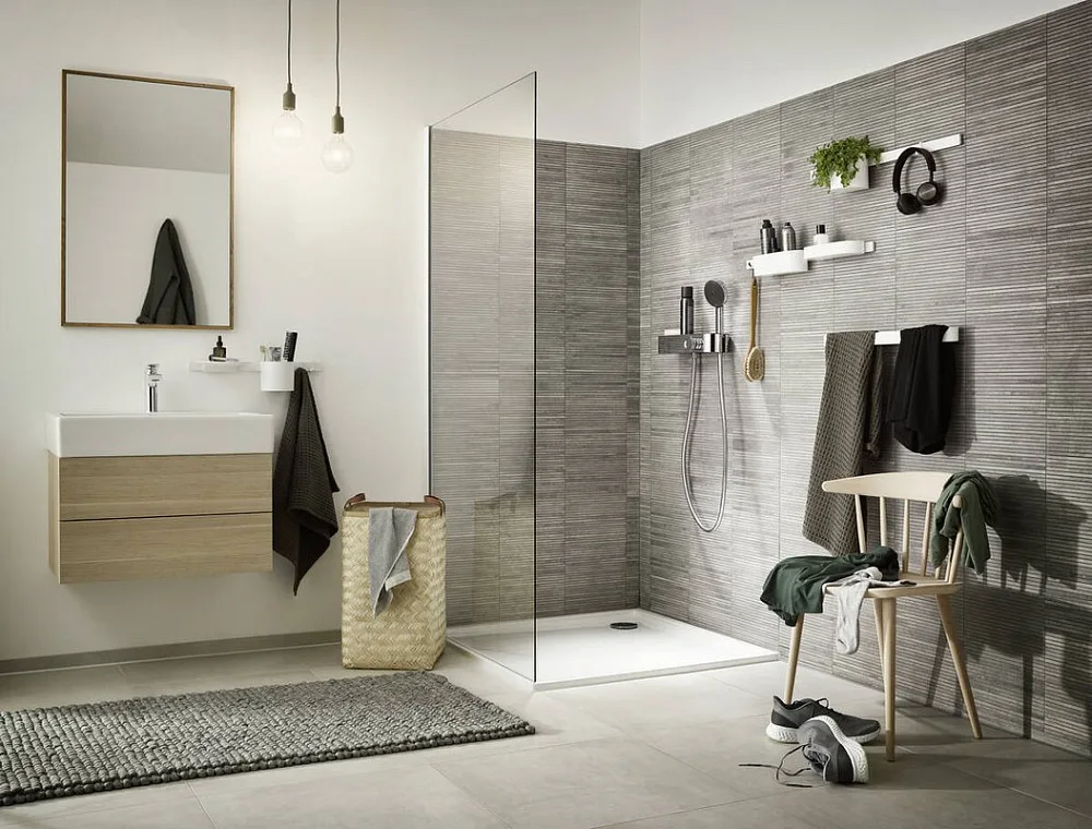 Термостатический смеситель Hansgrohe ShowerTablet Select ShowerTablet Select 24360000 для душа, хром Sancos — официальный сайт