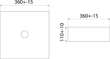 Накладная раковина IDDIS Slide SLIWM01i27 белая матовая