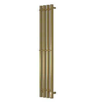 Полотенцесушитель электрический APEXTERMO Сириус SR10113GL 110x18 см с крючками, матовое золото