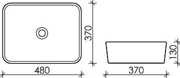 Накладная раковина Ceramicanova Element CN6037