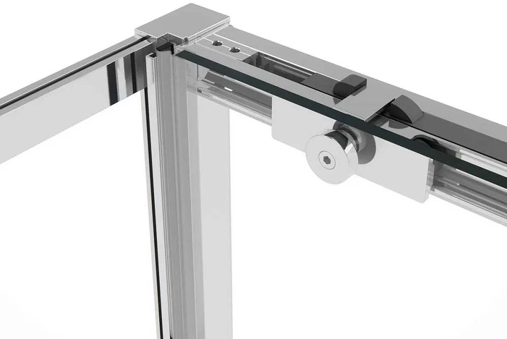 Душевой уголок Vincea Slim Soft VSR-1SS1012CL 120x100, профиль хром, стекло прозрачное Sancos — официальный сайт