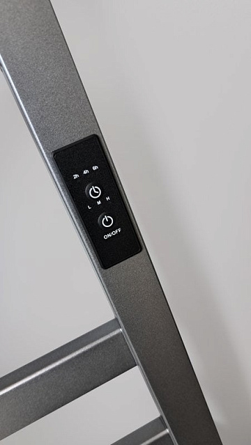 Полотенцесушитель электрический Indigo Oktava Slim 3 LСLOKS3E80-50GFMRt graphite metallic