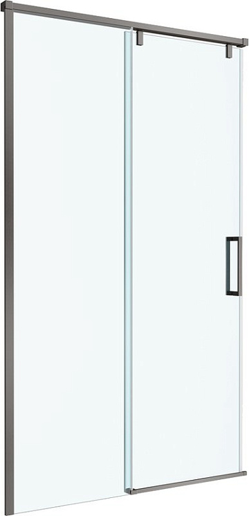 Душевая дверь в нишу BelBagno Soft Close-1 BF-1-120-C-GM профиль оружейная сталь