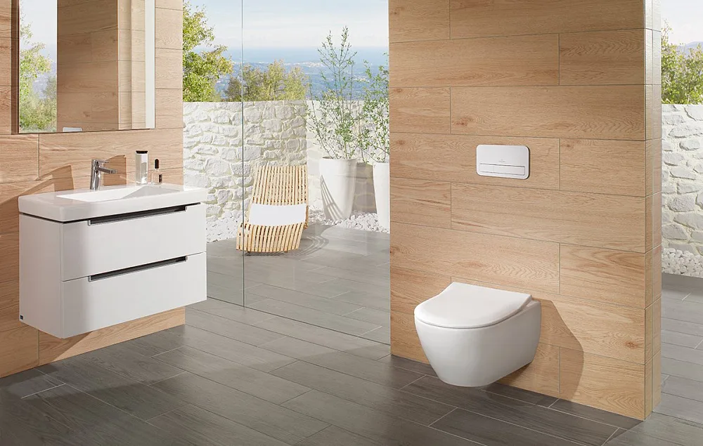 Крышка-сиденье Villeroy & Boch Subway 2.0 9M78S101 с микролифтом, петли хром Sancos — официальный сайт