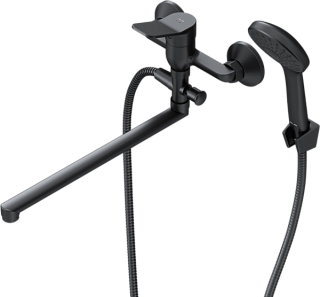 Смеситель для ванны с душем AM.PM X-Joy F85A90122, черный