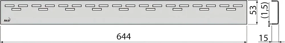 Душевой трап (лоток) AlcaPlast APZ2012 -650, 65 см Sancos — официальный сайт