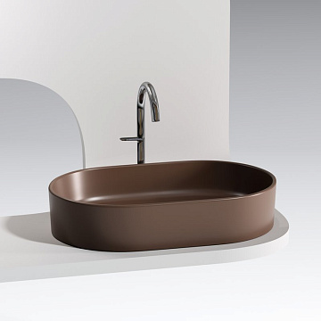 Накладная раковина Ceramicanova Element CN6048MDB темно-коричневая матовая