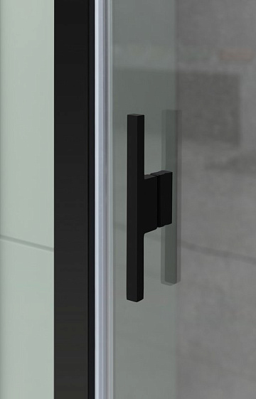 Душевой уголок Allen Brau Priority 120x90, профиль черный браш, стекло прозрачное