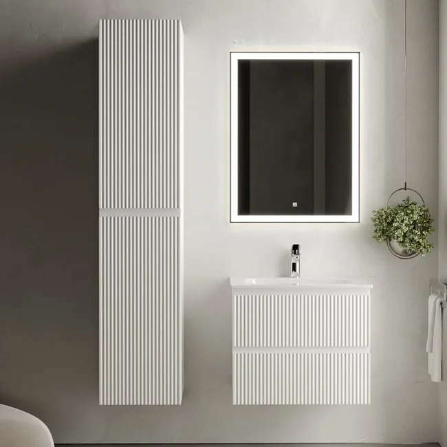 Тумба под раковину Sancos Snob R 60 подвесная Bianco (белый), SNR60W Sancos — Оригинал