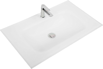 Мебельная раковина BelBagno BB810/465-LV-VTR-BO матовая белая