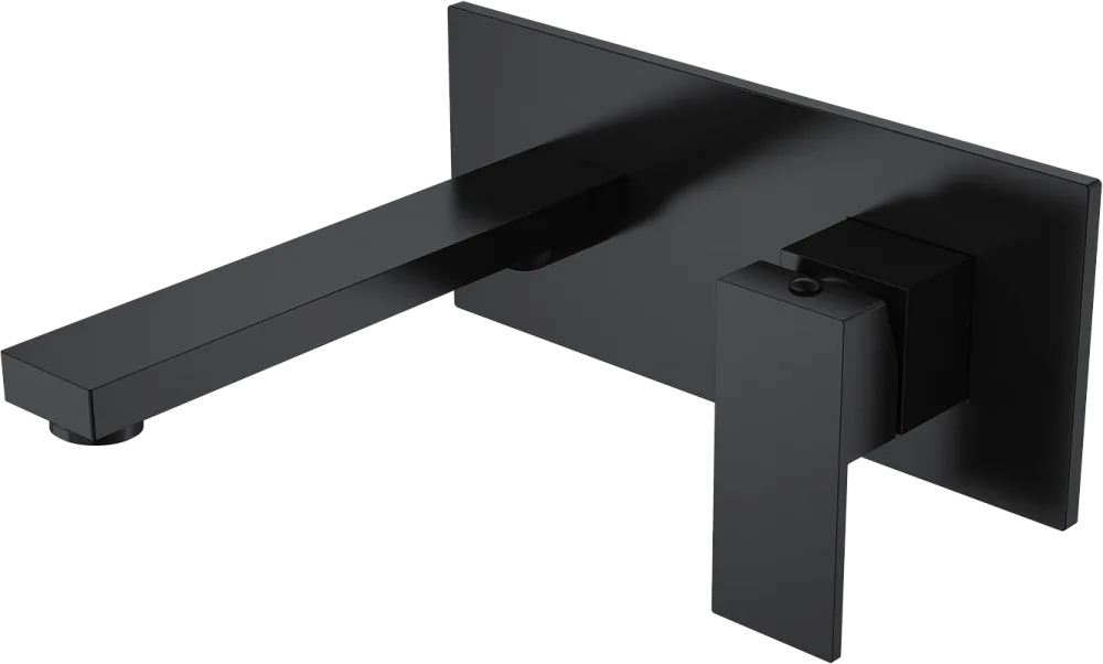 Смеситель для раковины Boheme Qubic 475-B С ВНУТРЕННЕЙ ЧАСТЬЮ, matt black Sancos — официальный сайт