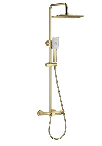 Душевая стойка Wonzon & Woghand WW-AE33110-BG, брашированное золото